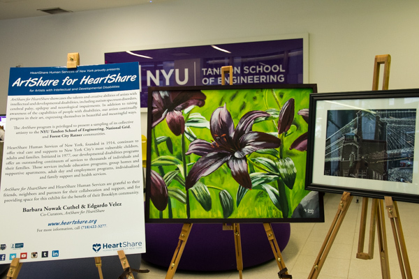 ArtShare for HeartShare for artists with intellectual and developmental disabilities kicked off its 8th Annual season at NYU Tandon School of Engineering in downtown Brooklyn. 
