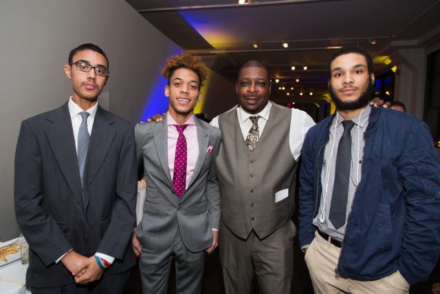 George Goode of Jamaica Hills Residence with young men in our residential program at the HSVS Annual Benefit.